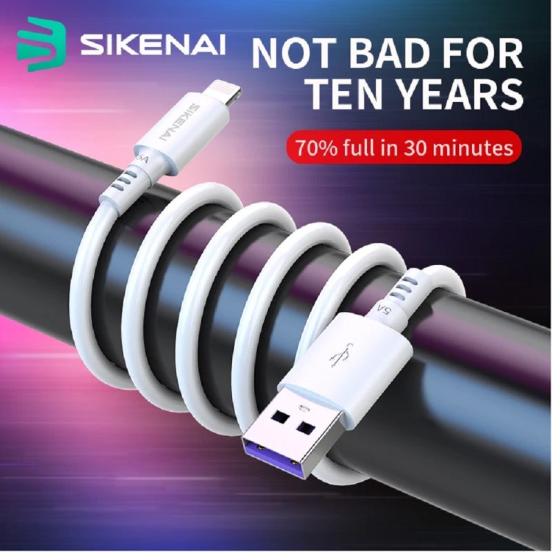 کابل تبدیل USB به USB-C سیکنای مدل SK-08 طول 1.2 متر
