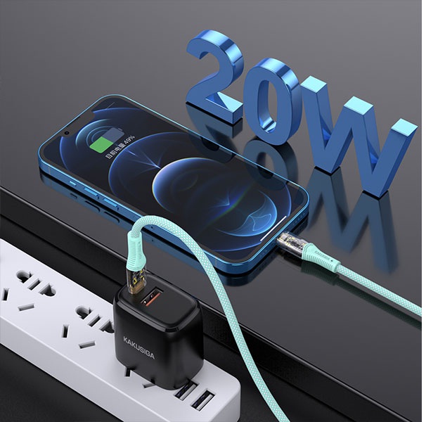 کابل شارژ تایپ سی به لایتنینگ کاکوسیگا KSC-809
